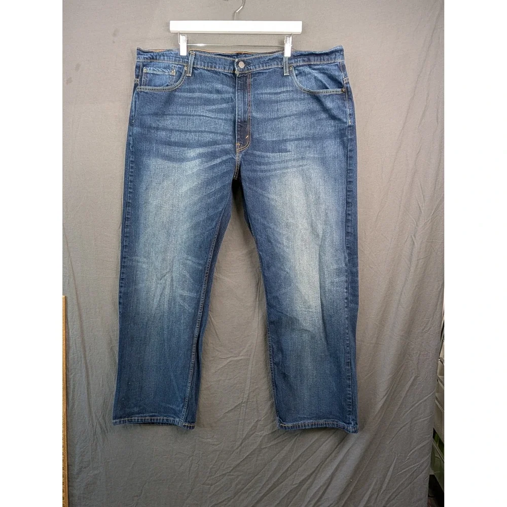 Levis‎ 569 Loose Straight Leg Jeans Mens 44x32 Blue Denim Medium Wash